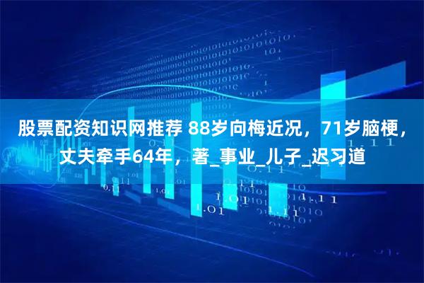 股票配资知识网推荐 88岁向梅近况，71岁脑梗，丈夫牵手64年，著_事业_儿子_迟习道